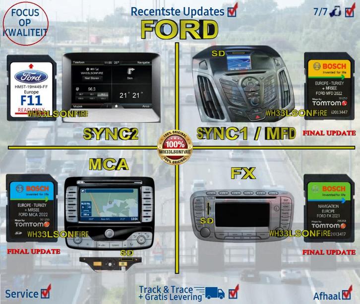 FORD sd navigatie kaarten, Computers en Software, Navigatiesoftware, Nieuw, Landkaarten, Heel Europa, Ophalen of Verzenden