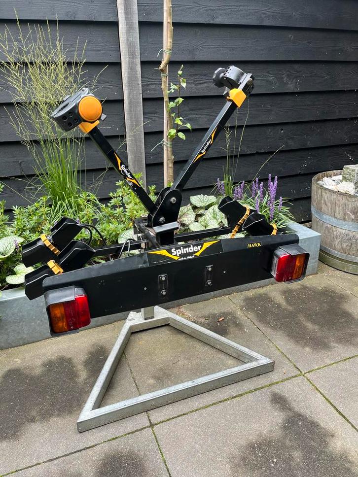 Spinder Hawk Fietsendrager, Auto diversen, Fietsendragers, Gebruikt, Trekhaakdrager, 2 fietsen, Elektrische fiets, Ophalen