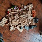 Grote verzameling houten treinrails en accessoires, Ophalen of Verzenden, Gebruikt