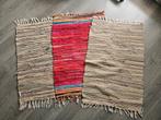 3 leuke kleedjes 55x90cm, Huis en Inrichting, Stoffering | Tapijten en Kleden, 50 tot 100 cm, Rood, Zo goed als nieuw, Rechthoekig