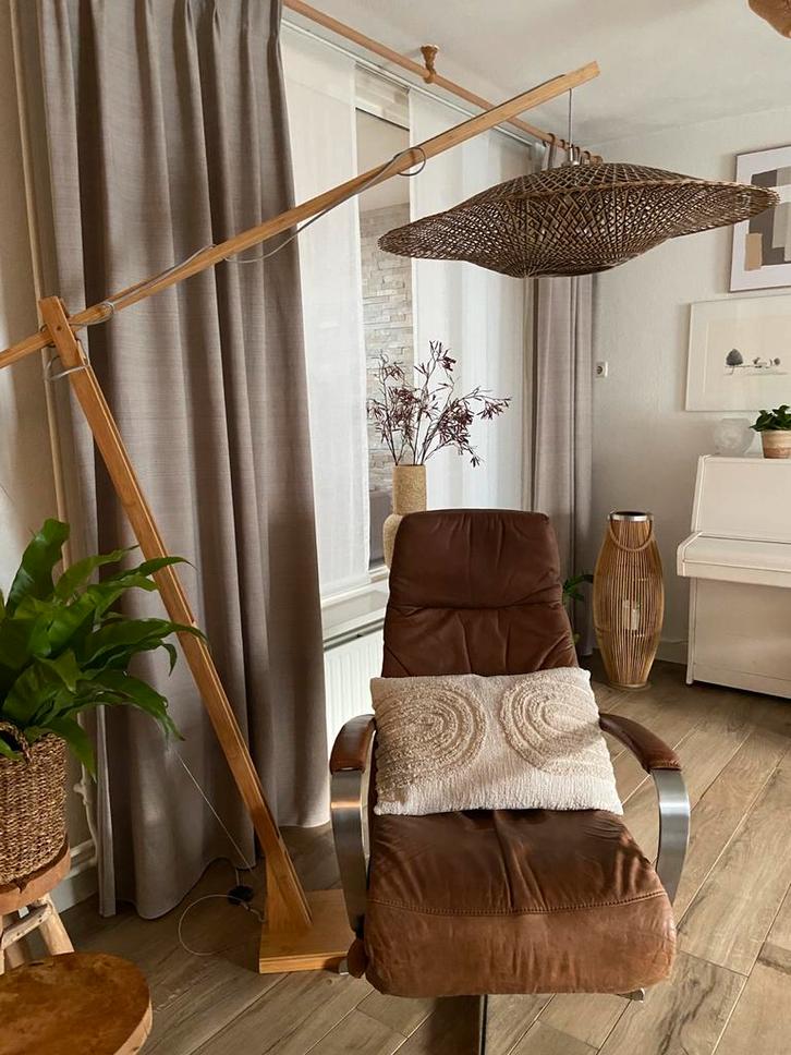 Vloerlamp Good & Mojo BALI Bamboe ZGAN, Huis en Inrichting, Lampen | Vloerlampen, Zo goed als nieuw, 200 cm of meer, Hout, Ophalen