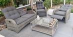 Erg comfortabele luxe zithoek tuinset, Tuin en Terras, Ophalen, 4 zitplaatsen, Gebruikt, Loungeset