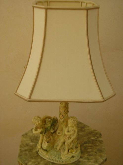 Barokstijl Schemerlamp met kap, Huis en Inrichting, Lampen | Tafellampen, Gebruikt, Minder dan 50 cm, Ophalen