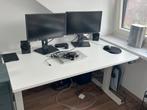 Sta/zit bureau 140x80, Huis en Inrichting, Bureaus, Ophalen, Elektrisch, Zo goed als nieuw, Stabureau