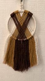 Macrame dromenvanger, bruin/creme, 10 cm diameter, Ophalen of Verzenden, Nieuw