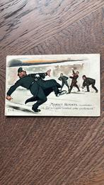 Sneeuwballen gooien naar agent, die gaat onder uit, Verzamelen, Ansichtkaarten | Themakaarten, Ophalen of Verzenden, Ongelopen