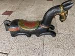 Antiek Indiaas Rajastan houten paard, Ophalen