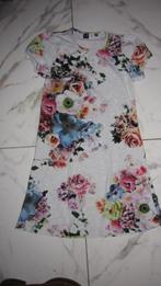 134-140 MOLO bloemen jurk lichtgrijs, Kinderen en Baby's, Kinderkleding | Maat 134, Ophalen of Verzenden, Zo goed als nieuw, Meisje