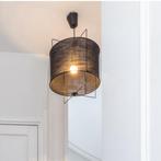 Hanglamp zwart, Huis en Inrichting, Lampen | Hanglampen, Ophalen of Verzenden, Zo goed als nieuw, Stof, 75 cm of meer