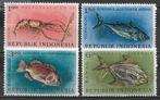 Indonesie 1963 Inheemse vissen postfris kreeft, Verzenden, Postfris, Zuidoost-Azië