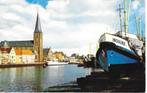 HARLINGEN Zuiderhaven scheepvaart kustvaart kerk kustvaarder, Verzenden, 1960 tot 1980, Gelopen, Friesland