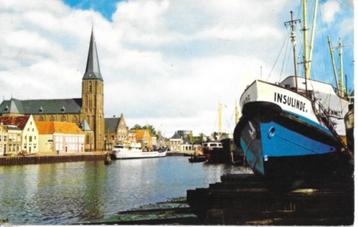 HARLINGEN Zuiderhaven scheepvaart kustvaart kerk kustvaarder beschikbaar voor biedingen