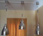 3 SCHITTERENDE INDUSTRIE HANGLAMPEN IN HOOGTE VERSTELBAAR, Ophalen of Verzenden, Zo goed als nieuw, 75 cm of meer, Metaal