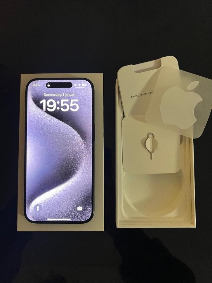 Iphone 15 Pro - Apple, Telecommunicatie, Mobiele telefoons | Apple iPhone, Zo goed als nieuw, 128 GB, Zonder simlock, iPhone 15 Pro