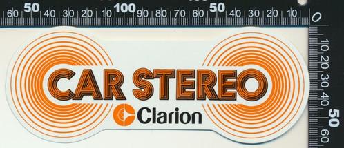 Sticker: Clarion - Car Stereo, Verzamelen, Stickers, Auto of Motor, Ophalen of Verzenden