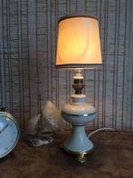 Antiek Brocante schemerlampje, lampje, tafellamp, 2 kapjes, Antiek en Kunst, Antiek | Lampen, Ophalen of Verzenden