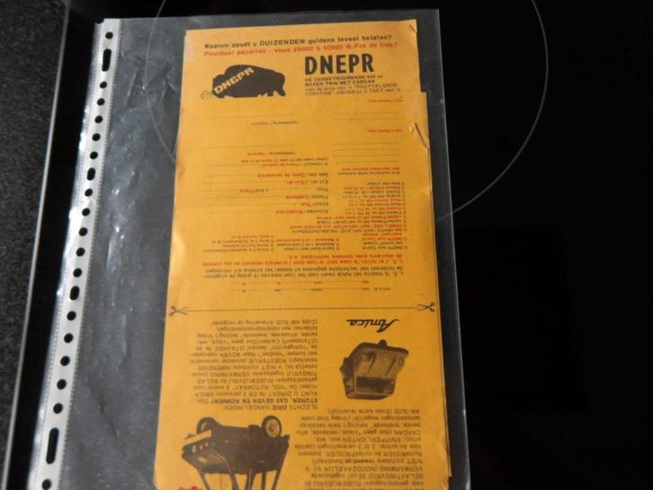 Folder DNEPR Jupiter Planeta Royal enfield Sanglas Sulky etc, Motoren, Handleidingen en Instructieboekjes, Overige merken, Verzenden
