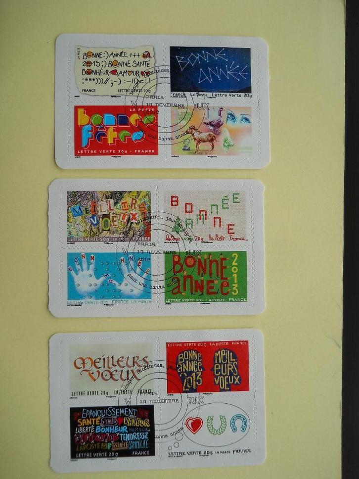 Frankrijk 2012 Meilleurs voeux Yv.Autoadh.763-774 gestempeld, Postzegels en Munten, Postzegels | Europa | Frankrijk, Gestempeld