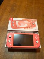 Nintendo Switch Lite Roze + 2 Games, Ophalen of Verzenden, Roze of Coral, Gebruikt, Met beschermhoes of tas