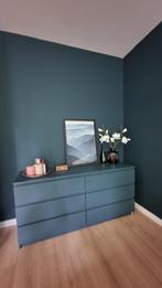 IKEA Malm Ladekast blauw 160x78 cm, Ophalen, Gebruikt, 5 laden of meer, 75 cm of meer