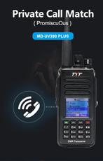 TYT MD-UV390 Plus AES256 Encryption 10W DMR + ANALOG, Nieuw, Portofoon of Walkie-talkie, 15 km of meer, Handsfree-functie
