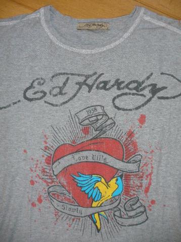 ED HARDY t- shirt grijs maat M beschikbaar voor biedingen