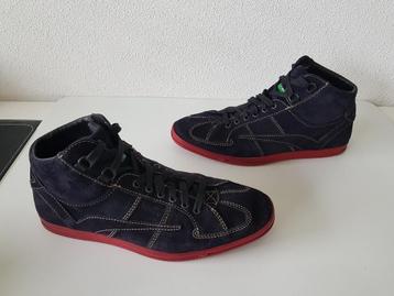 Floris van Bommel maat 41,5 ( 7.5 ) zwarte suede sneakers beschikbaar voor biedingen