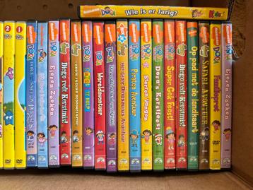Partij van 34 Dora en Diego DVD's, Tekenfilm, Kinderen beschikbaar voor biedingen
