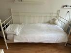 1 persoons bed metaal, Huis en Inrichting, Slaapkamer | Bedden, Ophalen, 90 cm, Eenpersoons, Wit