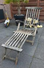 Teakhouten hardhouten ligstoel Deckchair, Ophalen, Hout