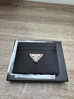 Nieuwe Prada Pasjeshouder, Zwart, Nieuw, Leer, Ophalen