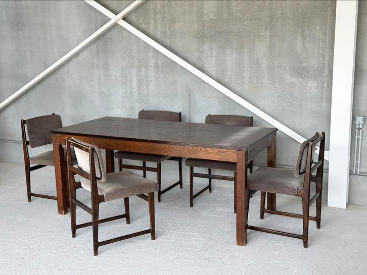 Eetkamerset Scandinavisch, Antiek en Kunst, Antiek | Meubels | Tafels, Ophalen of Verzenden