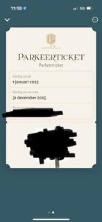 Parkeerticket Efteling, Eén persoon, Overige typen