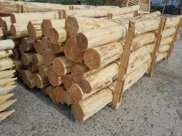 Robiniahouten palen, robinia paal 400cm lang 10-12cm dik beschikbaar voor biedingen