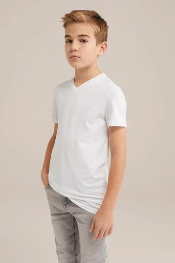 3 basic shirts van de WE, 122-128, rood, groen, donker bruin beschikbaar voor biedingen