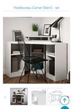 Mooi wit hoekbureau met verhoogd plateau, Huis en Inrichting, Bureaus, Ophalen, Gebruikt, Bureau