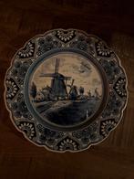 Delfts Blauw Bord met Molens, Antiek en Kunst, Ophalen of Verzenden