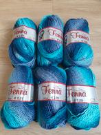 6 bollen Fenna garen., Hobby en Vrije tijd, Breien en Haken, Ophalen, Zo goed als nieuw, Breien of Haken, Wol of Garen