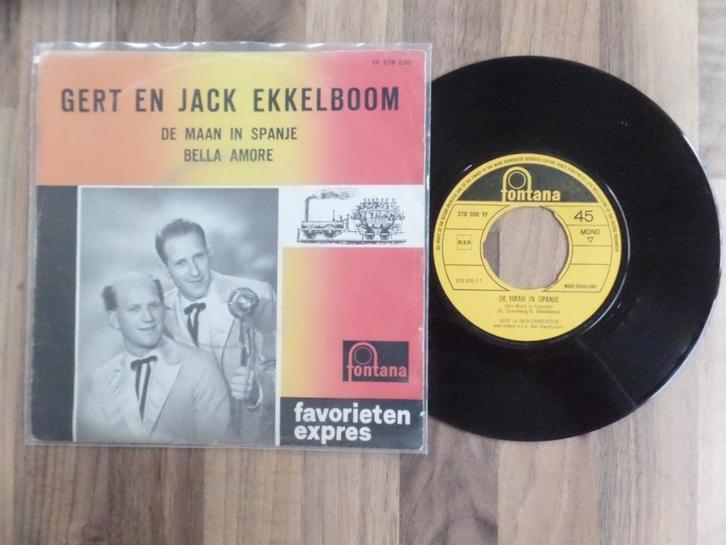 single Gert En Jack Ekkelboom ‎– De Maan In Spanje*, Cd's en Dvd's, Vinyl Singles, Gebruikt, Single, Nederlandstalig, 7 inch, Ophalen of Verzenden