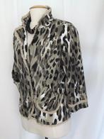 Design vest/jasje in modieuze kaki kleurstelling mt 42/44, Verzenden, Maat 42/44 (L), Zo goed als nieuw, Jasje