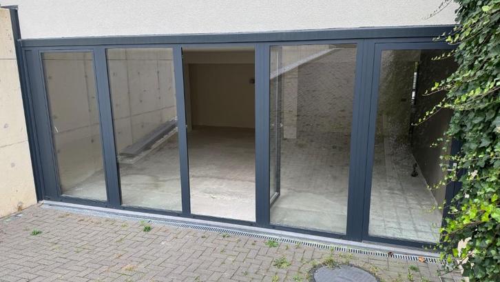 Glazen deurkozijn / 3 deuren / glazen wand 6.15m / HR++ 2019, Doe-het-zelf en Verbouw, Deuren en Horren, Zo goed als nieuw, Buitendeur