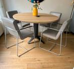 Leolux Eetkamerstoelen Spring, Huis en Inrichting, Ophalen, Zo goed als nieuw, Grijs, Leer