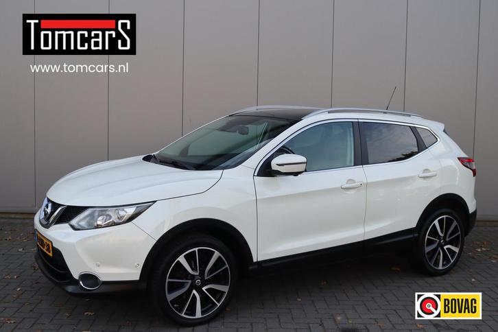 Nissan QASHQAI 1.6DIG-T 163PK Tekna Trekhaak-1500KG/Leder/Pa, Auto's, Nissan, Bedrijf, Te koop, Qashqai, 360° camera, ABS, Achteruitrijcamera