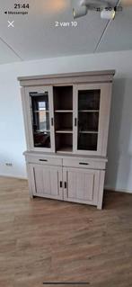 Kaprun barkast en grote eettafel met 6 stoelen, Ophalen, 200 cm of meer, Zo goed als nieuw, 200 cm of meer