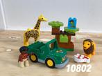 Duplo savanne 10802 (compleet) 1, Kinderen en Baby's, Speelgoed | Duplo en Lego, Ophalen of Verzenden, Zo goed als nieuw, Complete set