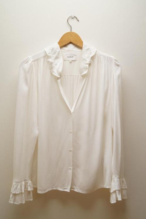 BA&SH Blouse Maat 38, Kleding | Dames, Blouses en Tunieken, Zo goed als nieuw, Maat 38/40 (M), Wit, Verzenden