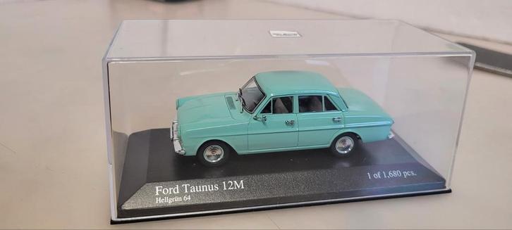 Minichamps 1964 Ford Taunus 12M, Hobby en Vrije tijd, Modelauto's | 1:43, Zo goed als nieuw, Auto, MiniChamps, Ophalen of Verzenden