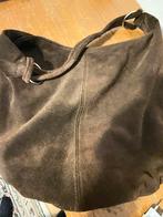 D bruine echt lederentas (suede) buidel model, Overige merken, Bruin, Nieuw, Ophalen of Verzenden