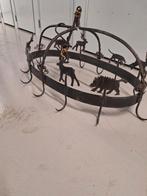 Brocant Keukenrek / Wildrek Metaal, Huis en Inrichting, Ophalen, 50 tot 75 cm, Grijs, Zo goed als nieuw