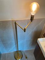 Vintage messing staande lamp goud retro, Ophalen, Zo goed als nieuw, 150 tot 200 cm